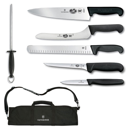 Bộ Dao Nhà Bếp Fibrox Victorinox 7.4012-X11 7 Món (6) Dao Hộp Đựng