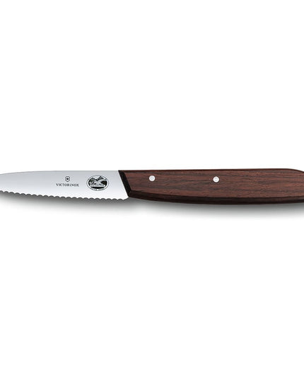 Dao Gọt Lưỡi Lượn Sóng Victorinox 5.3030-X1 8.3 cm Cán Gỗ Hồng Mộc