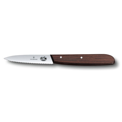 Dao Gọt Lưỡi Lượn Sóng Victorinox 5.3030-X1 8.3 cm Cán Gỗ Hồng Mộc
