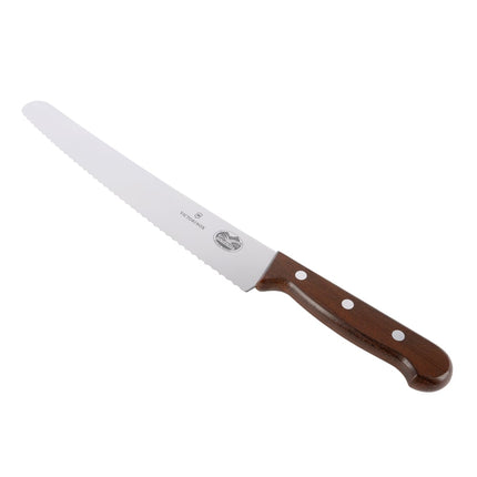 Dao Cắt Bánh Mì Răng Cưa Victorinox 5.2930.26-X2 26 cm Cán Gỗ Hồng Mộc