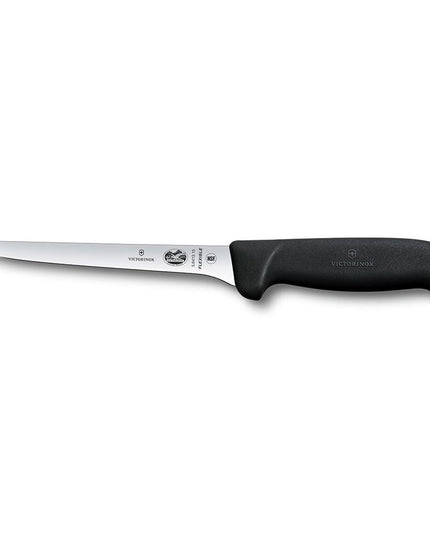 Dao Rọc Thịt Mềm Victorinox 5.6413.15-X6 Lưỡi 15.2 cm, Cán Fibrox® Nylon Đen