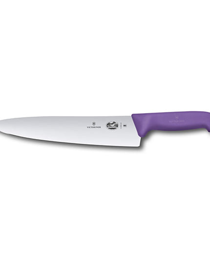 Dao Bếp Trưởng Victorinox 5.2005.25 25.4 cm Tay Cầm Fibrox® Pro Tím Thép Không Gỉ