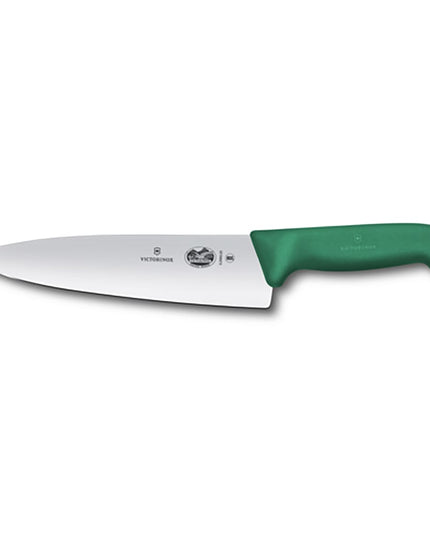 Dao Bếp Trưởng Rộng Victorinox 5.2064.20 20.3 cm Tay Cầm Fibrox® Pro Xanh Lá Thép Không Gỉ