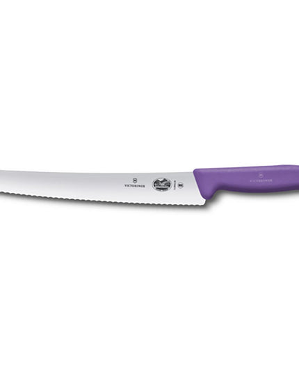 Dao Cắt Bánh Mì Victorinox 5.2935.26 26 cm Răng Cưa Cán Fibrox® Pro Tím