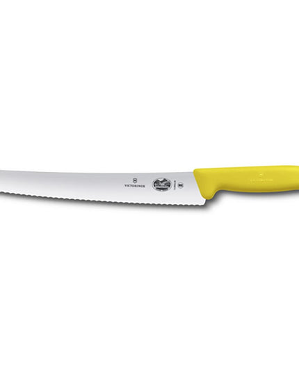 Dao Cắt Bánh Mì Răng Cưa Victorinox 5.2938.26 26 cm Cán Fibrox® Pro Vàng Thép Không Gỉ