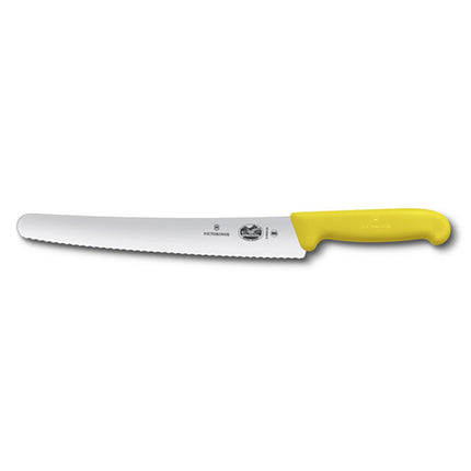 Dao Cắt Bánh Mì Răng Cưa Victorinox 5.2938.26 26 cm Cán Fibrox® Pro Vàng Thép Không Gỉ