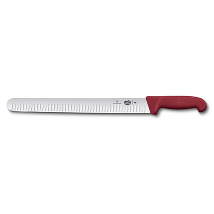 Dao Thái Lát Victorinox 5.4721.36 Granton 35.6 cm Cán Fibrox® Pro Đỏ Thép Không Gỉ