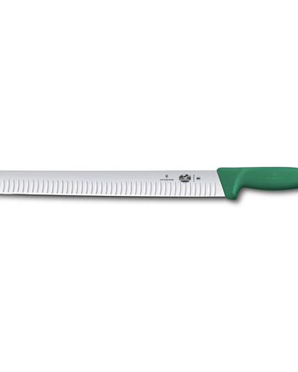 Dao Thái Lát Victorinox 5.4724.36 Granton 35.6 cm Cán Fibrox® Pro Xanh Lá Thép Không Gỉ