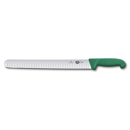 Dao Thái Lát Victorinox 5.4724.36 Granton 35.6 cm Cán Fibrox® Pro Xanh Lá Thép Không Gỉ
