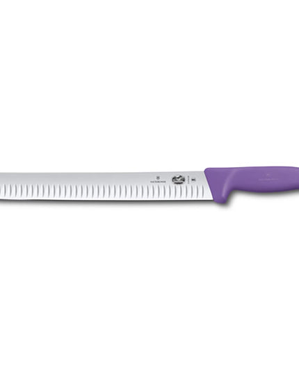Dao Thái Granton Victorinox 5.4725.30 30.5 cm Cán Fibrox® Pro Tím Thép Không Gỉ