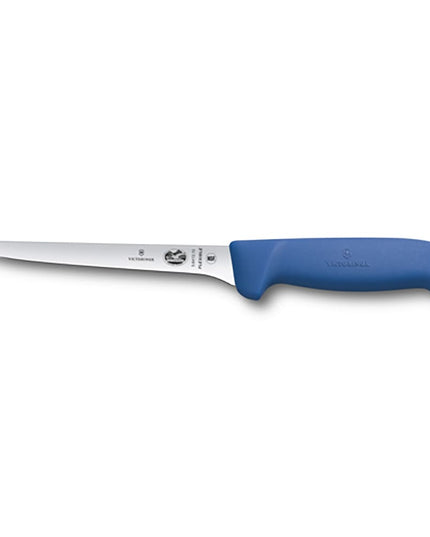 Dao Rọc Xương Thẳng Linh Hoạt Victorinox 5.6412.15 15 cm Cán Fibrox® Pro Màu Xanh, Thép Không Gỉ