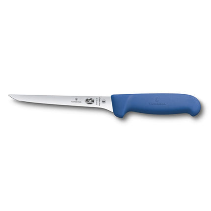 Dao Rọc Xương Thẳng Linh Hoạt Victorinox 5.6412.15 15 cm Cán Fibrox® Pro Màu Xanh, Thép Không Gỉ