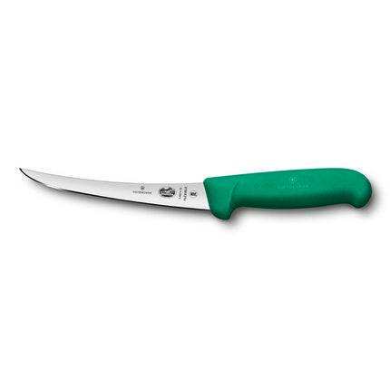 Dao Rọc Xương Cong Dẻo Victorinox 5.6614.15 Lưỡi 15.2 cm, Cán Fibrox® Pro Xanh Lá