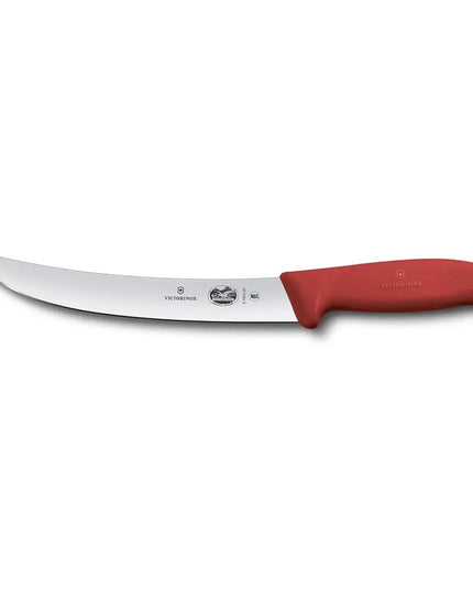 Dao Xẻ Thịt Cong Victorinox 5.7201.20 20.3 cm Cán Fibrox® Pro Đỏ Thép Không Gỉ