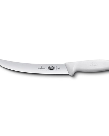 Dao Xẻ Thịt Cong Victorinox 5.7207.20 20.3 cm Cán Fibrox® Pro Trắng Thép Không Gỉ