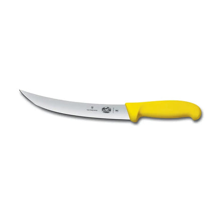 Dao Xẻ Thịt Cong Victorinox 5.7208.20 20.3 cm Cán Fibrox® Pro Vàng Thép Không Gỉ