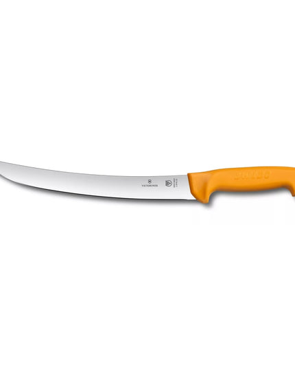 Dao Xẻ Thịt Cong Victorinox 5.8435.26 Swibo Lưỡi 27.9 cm Cán Polyamide Cam