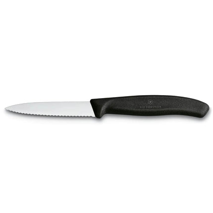 Dao Gọt Lưỡi Lượn Sóng Victorinox 6.7633 Lưỡi 8.3 cm Cán Polypropylene Đen