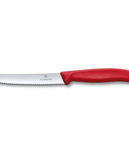 Dao Steak Victorinox 6.7831 Lưỡi Răng Cưa 11.4 cm Cán Nhựa Nylon Đỏ