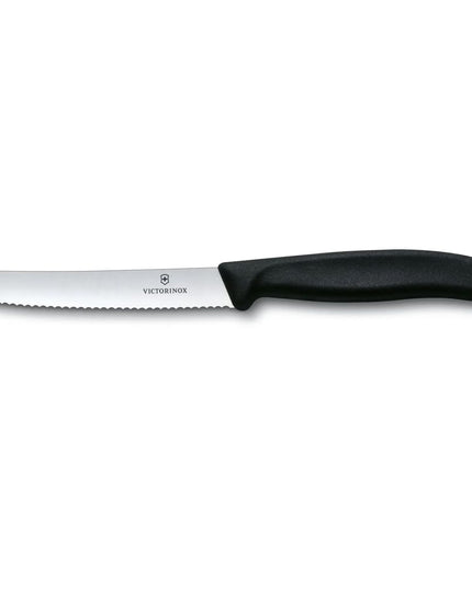 Dao Steak Victorinox 6.7833 Răng Cưa Lưỡi 11.4cm Cán Nhựa Nylon Đen