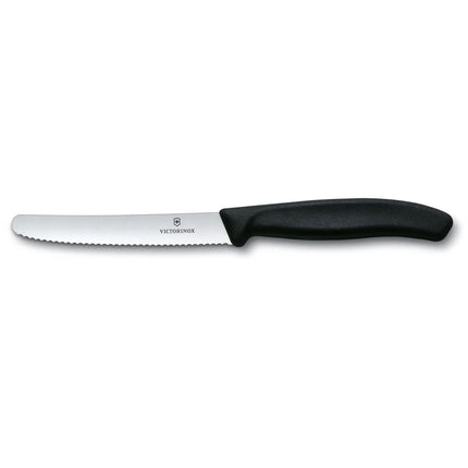 Dao Steak Victorinox 6.7833 Răng Cưa Lưỡi 11.4cm Cán Nhựa Nylon Đen