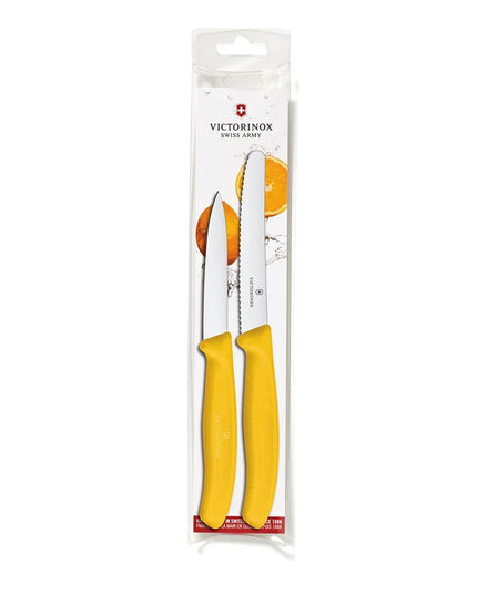Bộ Dao Tiện Ích & Dao Gọt Victorinox 6.7836.L118-X2 Thép Không Gỉ Cán Vàng