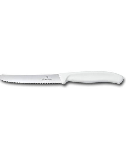 Dao Steak Victorinox 6.7837 Lưỡi Răng Cưa 11.4 cm Cán Nhựa Nylon Trắng
