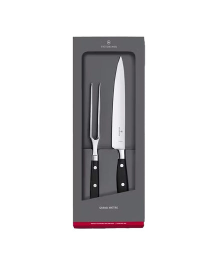 Bộ Dao Thái 2 Món Victorinox 7.7243.2 Grand Maître Cán POM Đen Thép Không Gỉ