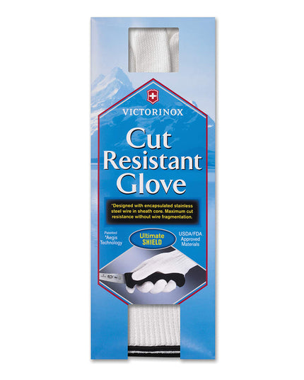 Găng Tay Chống Cắt Victorinox 7.9046.XS Cỡ XS - Chất Liệu Pha Trộn, Trắng Dây Cổ Tay Vàng