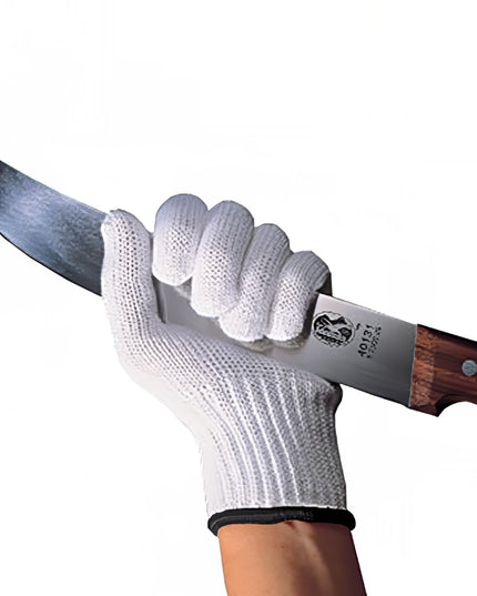 Găng Tay Chống Cắt Victorinox 7.9047.XL Cỡ XL - Chất Liệu Pha Trộn, Trắng Viền Cổ Tay Đen