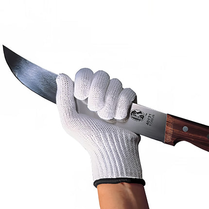 Găng Tay Chống Cắt Victorinox 7.9047.XL Cỡ XL - Chất Liệu Pha Trộn, Trắng Viền Cổ Tay Đen