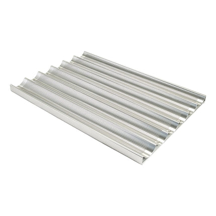 Khay Nướng Bánh Mì Baguette Winco ABPN-6 6 Rãnh 45.7 x 66 cm Nhôm