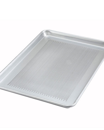 Khay Nướng Bánh Winco ALXP-1318P Cỡ 1/2 45.7 x 33 cm Nhôm 18 Gauge Đục Lỗ