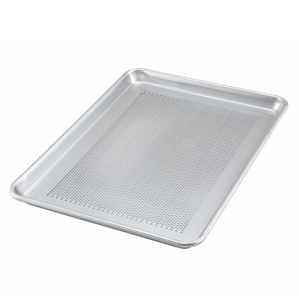 Khay Nướng Bánh Winco ALXP-1318P Cỡ 1/2 45.7 x 33 cm Nhôm 18 Gauge Đục Lỗ