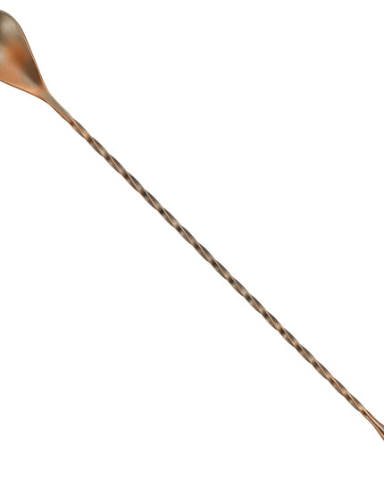 Thìa Bar Winco BABS-12AC 30.5 cm Đầu Giọt Nước, Đồng Cổ Điển