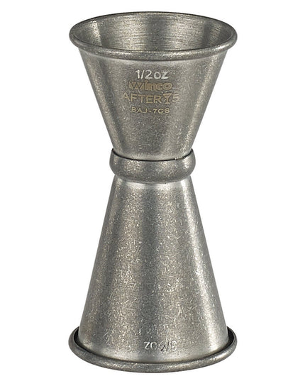 Ly Đong Đôi Winco BAJ-7CS 15 ml & 22 ml Thép Không Gỉ Hoàn Thiện Thủ Công