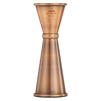 Ly Đong Đôi Winco BAJ-9AC - 30 ml & 60 ml, Thép Không Gỉ, Màu Đồng Cổ