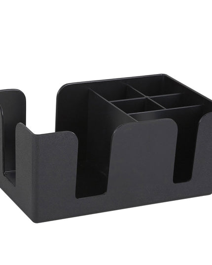 Hộp Đựng Quầy Bar Nhựa Winco BC-6 6 Ngăn, Đen