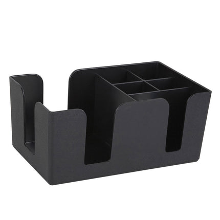 Hộp Đựng Quầy Bar Nhựa Winco BC-6 6 Ngăn, Đen