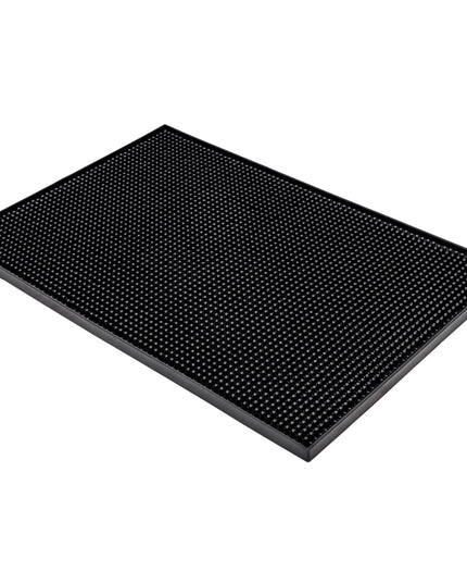 Thảm Lót Quầy Bar Chữ Nhật Winco BM-1812K Cao Su Đen 45.7 x 30.5 cm