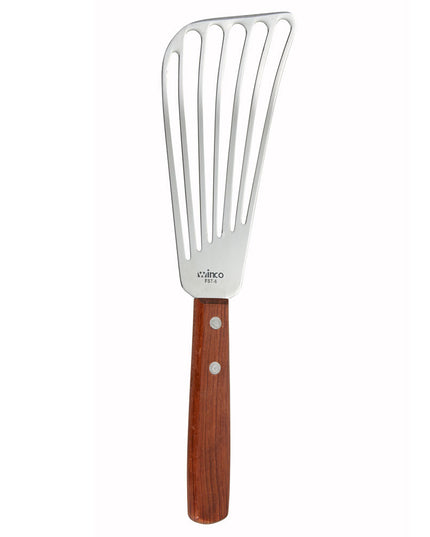 Xẻng Lật Cá Có Rãnh Winco FST-6 16.5 cm Tay Cầm Gỗ