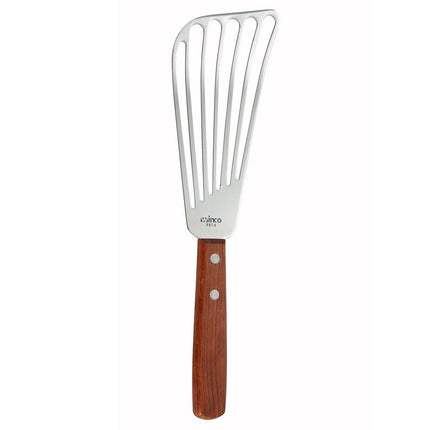 Xẻng Lật Cá Có Rãnh Winco FST-6 16.5 cm Tay Cầm Gỗ