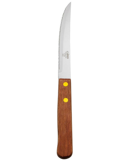 Dao Steak Winco K-45W Lưỡi 11.4cm Cán Gỗ Mũi Nhọn