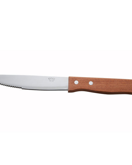 Dao Steak Jumbo Winco KB-15W Lưỡi Cạnh Tròn 12.7cm Cán Gỗ