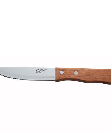 Dao Steak Jumbo Winco KB-30W Lưỡi Siêu Bền 12.7cm Cán Gỗ