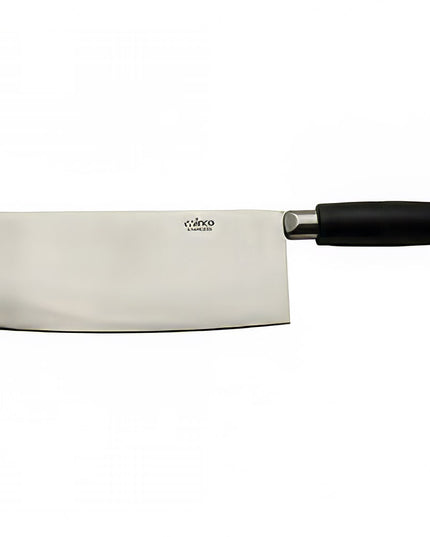 Dao Phay Trung Hoa Winco KC-601 20.3 cm Cán Nhựa Đen, Thép Không Gỉ