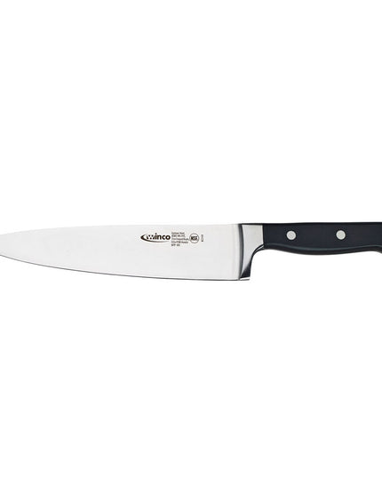Dao Đầu Bếp Winco KFP-80 20.3 cm Nguyên Khối Thép Carbon Rèn Cán POM