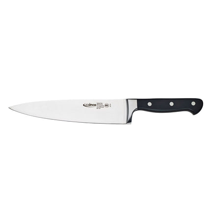 Dao Đầu Bếp Winco KFP-80 20.3 cm Nguyên Khối Thép Carbon Rèn Cán POM