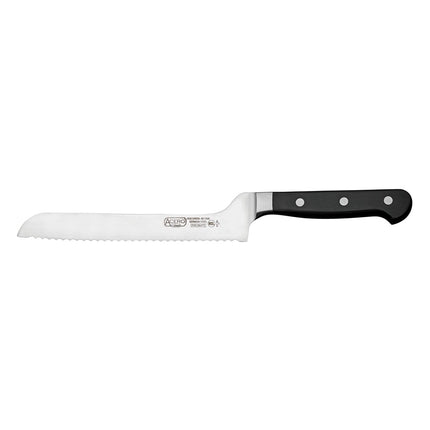 Dao Cắt Bánh Mì Winco KFP-83 20.3 cm Offset Nguyên Khối Thép Carbon Rèn Cán POM