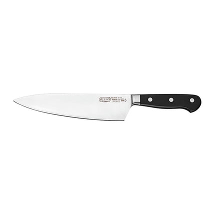 Dao Đầu Bếp Winco KFP-85 20.3 cm Thép Carbon Đức Rèn Nguyên Khối Bolster Ngắn Tay Cầm POM